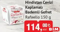 RAFFAELLO HİNDİSTAN CEVİZİ KAPLAMALI BADEMLİ GOFRET ÇİKOLATA 150 G - BAYRAM ŞEKERİ/ÇİKOLATASI